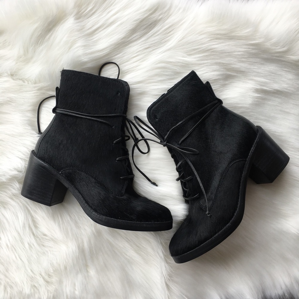 UGG Australia Oriana Calf Hair Block Heel Boots